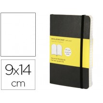 LIBRETA MOLESKINE TAPA BLANDA LISO 192 HOJAS COLOR NEGRO CIERRE CON GOMA 90X140 CM