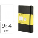 LIBRETA MOLESKINE TAPA BLANDA LISO 192 HOJAS COLOR NEGRO CIERRE CON GOMA 90X140 CM