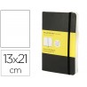 LIBRETA MOLESKINE TAPA BLANDA LISO 240 HOJAS COLOR NEGRO CIERRE CON GOMA 130X210 MM