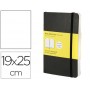 LIBRETA MOLESKINE TAPA BLANDA LISO 192 HOJAS COLOR NEGRO CIERRE CON GOMA 190X250 MM