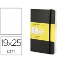 LIBRETA MOLESKINE TAPA BLANDA LISO 192 HOJAS COLOR NEGRO CIERRE CON GOMA 190X250 MM
