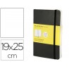 LIBRETA MOLESKINE TAPA BLANDA LISO 192 HOJAS COLOR NEGRO CIERRE CON GOMA 190X250 MM