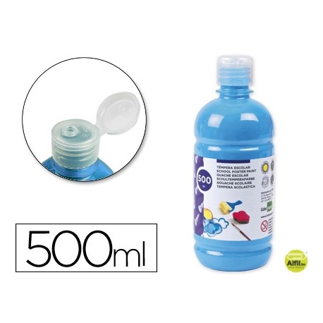 TEMPERA ESCOLAR LIDERPAPEL 500 ML TURQUESA