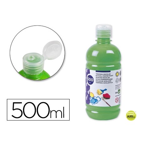 TEMPERA ESCOLAR LIDERPAPEL 500 ML VERDE