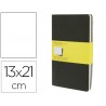 LIBRETA MOLESKINE TAPA DURA CUADRO 5 MM 80 HOJAS CON 16 HOJAS DESMONTABLES COLOR NEGROPACK DE 3 UNID