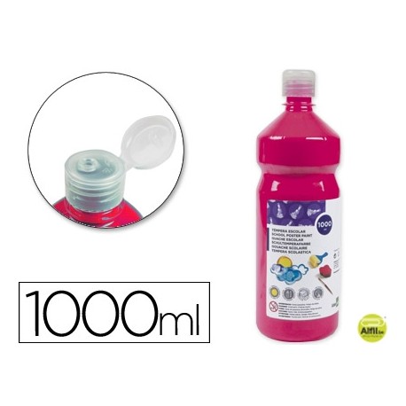 TEMPERA ESCOLAR LIDERPAPEL 1000 ML FUCSIA