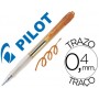 BOLIGRAFO PILOT SUPER GRIP RETRACTIL SUJECION DE CAUCHO TINTA DE ACEITE NARANJA NEON