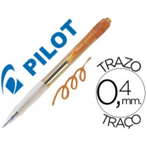 BOLIGRAFO PILOT SUPER GRIP RETRACTIL SUJECION DE CAUCHO TINTA DE ACEITE NARANJA NEON