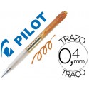 BOLIGRAFO PILOT SUPER GRIP RETRACTIL SUJECION DE CAUCHO TINTA DE ACEITE NARANJA NEON
