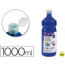 TEMPERA ESCOLAR LIDERPAPEL 1000 ML AZUL MARINO