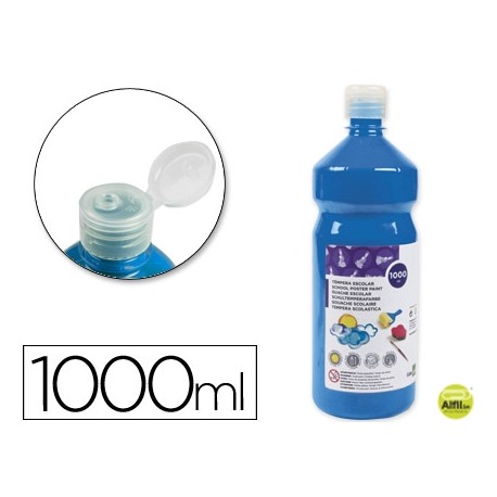 TEMPERA ESCOLAR LIDERPAPEL 1000 ML AZUL