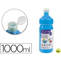TEMPERA ESCOLAR LIDERPAPEL 1000 ML TURQUESA