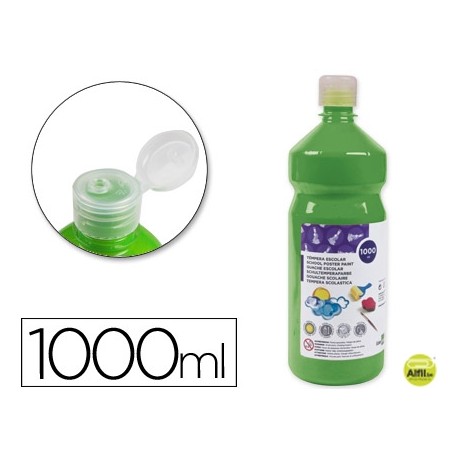 TEMPERA ESCOLAR LIDERPAPEL 1000 ML VERDE