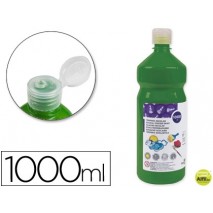 TEMPERA ESCOLAR LIDERPAPEL 1000 ML VERDE OSCURO