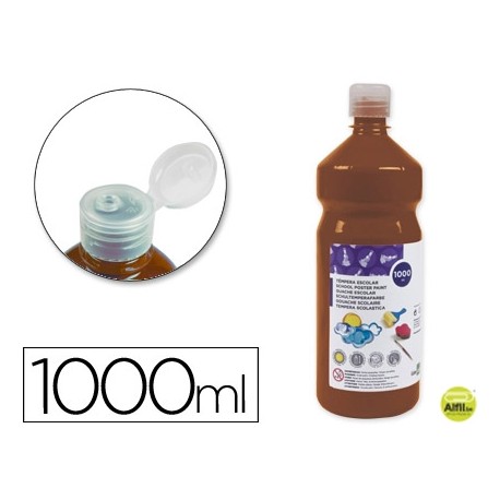 TEMPERA ESCOLAR LIDERPAPEL 1000 ML MARRON