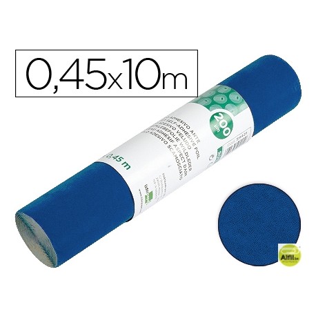 ROLLO ADHESIVO LIDERPAPEL ESPECIAL ANTE AZUL ROLLO DE 0,45 X 10 MT