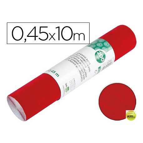 ROLLO ADHESIVO LIDERPAPEL ESPECIAL ANTE ROJO ROLLO DE 0,45 X 10 MT