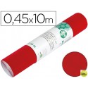 ROLLO ADHESIVO LIDERPAPEL ESPECIAL ANTE ROJO ROLLO DE 0,45 X 10 MT