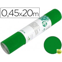 ROLLO ADHESIVO LIDERPAPEL UNICOLOR VERDE BRILLO ROLLO DE 0,45 X 20 MT