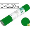 ROLLO ADHESIVO LIDERPAPEL UNICOLOR VERDE BRILLO ROLLO DE 0,45 X 20 MT