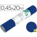 ROLLO ADHESIVO LIDERPAPEL UNICOLOR AZUL BRILLO ROLLO DE 0,45 X 20 MT