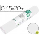 ROLLO ADHESIVO LIDERPAPEL UNICOLOR BLANCO BRILLO ROLLO DE 0,45 X 20 MT
