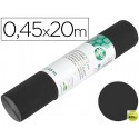 ROLLO ADHESIVO LIDERPAPEL UNICOLOR NEGRO MATE ROLLO DE 0,45 X 20 MT