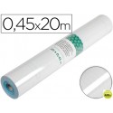 ROLLO ADHESIVO LIDERPAPEL TRANSPARENTE ROLLO DE 0,45 X 20 MT