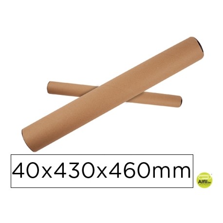 TUBO DE CARTON PORTADOCUMENTO TAPA PLASTICO 40X430X460 MM
