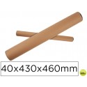 TUBO DE CARTON PORTADOCUMENTO TAPA PLASTICO 40X430X460 MM