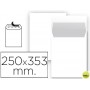 SOBRE LIDERPAPEL BOLSA N 10 BLANCO FOLIO PROLONGADO 250X353 MM TIRA DE SILICONA PAQUETE DE 25 UNIDAD
