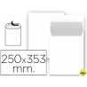 SOBRE LIDERPAPEL BOLSA N 10 BLANCO FOLIO PROLONGADO 250X353 MM TIRA DE SILICONA PAQUETE DE 25 UNIDAD