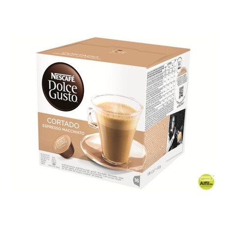 CAFE DOLCE GUSTO DESCAFEINADO CORTADO MONODOSIS CAJA DE 16 UNIDADES