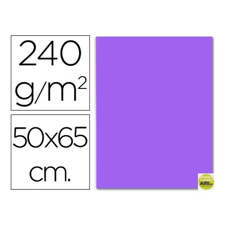 CARTULINA LIDERPAPEL 50X65 CM 240 G/M2 VIOLETA