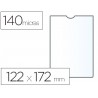 FUNDA PORTADOCUMENTO ESSELTE TRANSPARENTE PLASTICO 140 MICRAS TAMAÑO 122X172MM