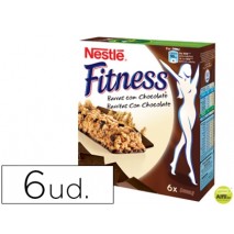BARRITA DE CEREALES FITNESS CHOCOLATE PAQUETE DE 6 UNIDADES