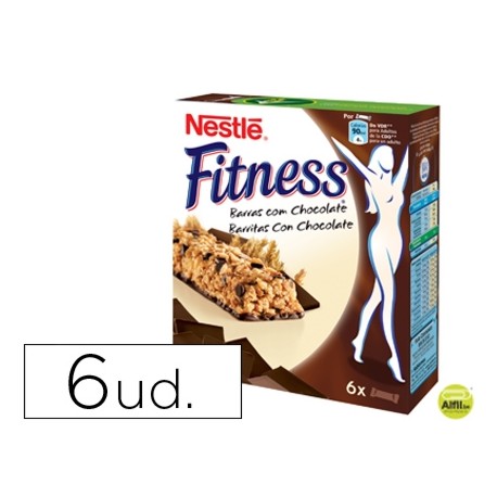 BARRITA DE CEREALES FITNESS CHOCOLATE PAQUETE DE 6 UNIDADES