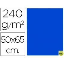 CARTULINA LIDERPAPEL 50X65 CM 240 G/M2 AZUL ZAFIRO