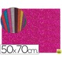 GOMA EVA CON PURPURINA LIDERPAPEL 50X70CM 60G/M2 ESPESOR 2MM ROSA