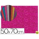 GOMA EVA CON PURPURINA LIDERPAPEL 50X70CM 60G/M2 ESPESOR 2MM ROSA