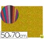 GOMA EVA CON PURPURINA LIDERPAPEL 50X70CM 60G/M2 ESPESOR 2MM ORO
