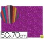 GOMA EVA CON PURPURINA LIDERPAPEL 50X70CM 60G/M2 ESPESOR 2MM VIOLETA