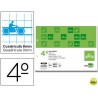 RECAMBIO LIDERPAPEL CUARTO 100 HOJAS 70G/M2 CUADRO PAUTADO 8 MM CON MARGEN 2 TALADROS APAISADO