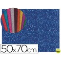GOMA EVA CON PURPURINA LIDERPAPEL 50X70CM 60G/M2 ESPESOR 2MM AZUL OSCURO