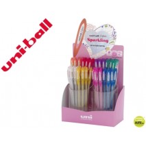 BOLIGRAFO UNI BALL UM-120 SIGNO 0,7 MM TINTA GEL CON PURPURINA