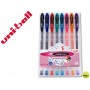 BOLIGRAFO UNI BALL UM-120 SIGNO 0,7 MM TINTA GEL ESTUCHE DE 8 COLORES BASICOS