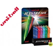 BOLIGRAFO UNI-BALL JET STREAM SXN-157C RETRACTIL EXPOSITOR 36 UNIDADES COLORES SURTIDOS
