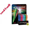 BOLIGRAFO UNI-BALL JET STREAM SXN-157C RETRACTIL EXPOSITOR 36 UNIDADES COLORES SURTIDOS