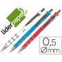 PORTAMINAS LIDERPAPEL DIAMOND 0.5 MM CON GOMA Y SUJECION SOFT COLORES SURTIDOS