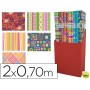PAPEL FANTASIA TODO AÑO ROLLO 2 X 0,70 MT 60 GR MODELOS SURTIDOS